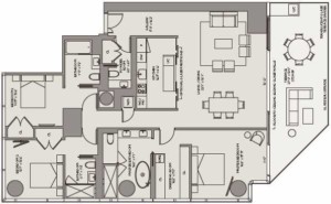 One-River-Point-unit-B1-3-bedroom-residence-floor-plan-floors-56-57-East-Tower