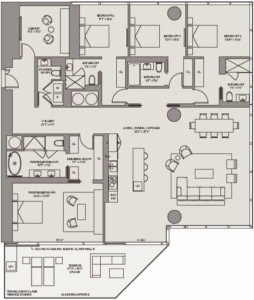 One-River-Point-unit-C1A-4-bedroom-residence-floor-plan-floors-53-55-East-Tower