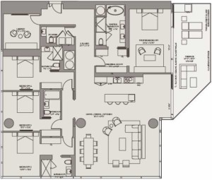 One-River-Point-unit-C1A-4-bedroom-residence-floor-plan-floors-53-55-West-Tower