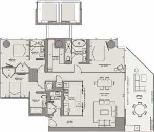 One-River-Point-unit-D2-3-bedroom-residence-floor-plan-floors-10-55-West-Tower