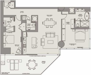 One-River-Point-unit-E2-2-bedroom-residence-floor-plan-floors-10-50-East-Tower