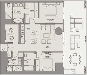 One-River-Point-unit-E3-2-bedroom-residence-floor-plan-floors-10-20-West-Tower
