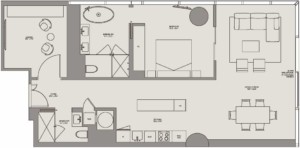 One-River-Point-unit-F3-A-1-bedroom-residence-floor-plan-East-Tower
